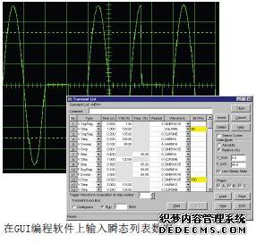 輸入瞬態(tài)列表